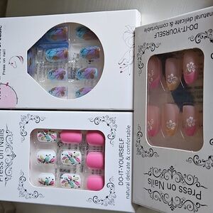 Spring Press-On 3 Nails Sets